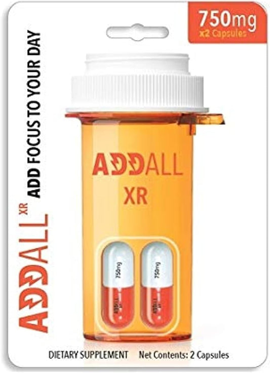 Addall XR - Brain Booster Supplement - Focus, Memory, Concentration 5PK, Capsule