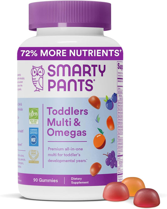 SmartyPants-Toddler-Multivitamin-Gummies:-Omega-3-Fish-3137