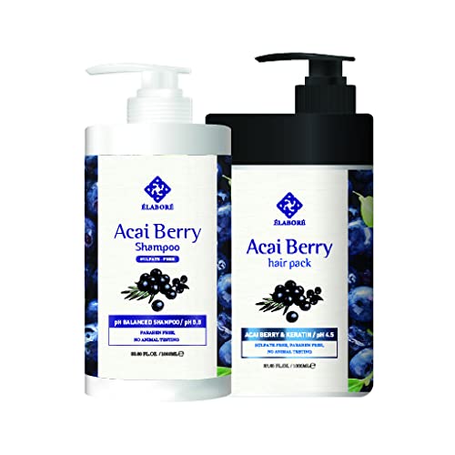 Elabore-Acai-Berry-Super-Hair-Pack-&-(Sulfate-Free)-Shampoo