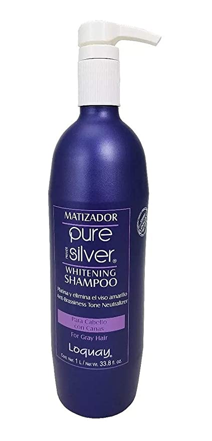 Matizador-PURE-SILVER-Primer-LOQUAY-Whitening-Shampoo-1L/-Ne--