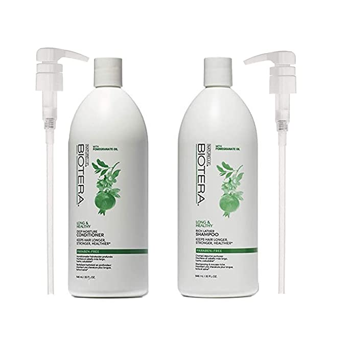 Biotera-Long-&-Healthy-Shampoo-&-Conditoner,-33.8-Oz-with