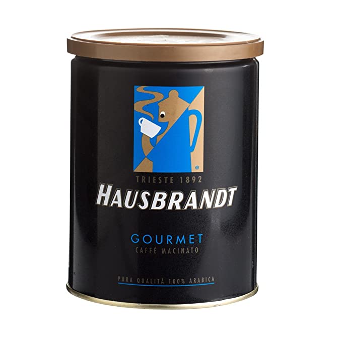 Hausbrandt Gourmet Ground Coffee Tin 8.8oz/250g (Packaging May Vary)
