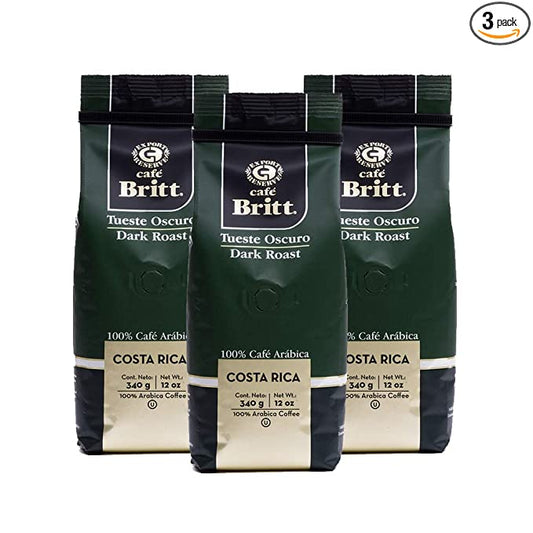 Café Britt® - Costa Rican Dark Roast Coffee (12 oz.) (3-Pack) - Ground