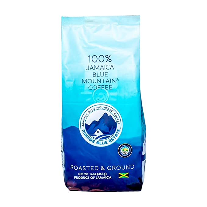 Mamre Blue-100% Jamaica Blue Mountain Coffee-Roasted & Ground (16oz)