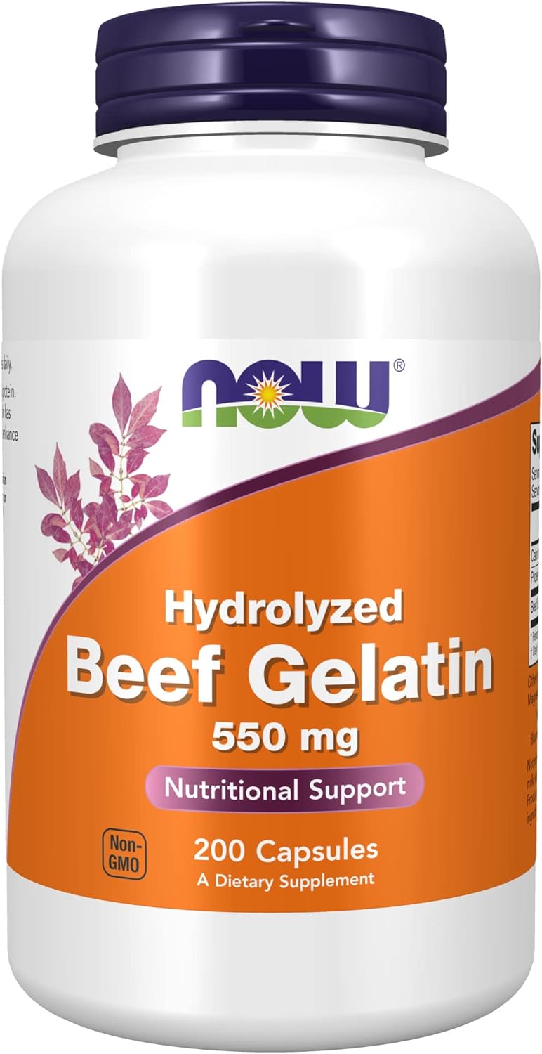 NOW-Supplements,-Beef-Gelatin-550-mg,-158