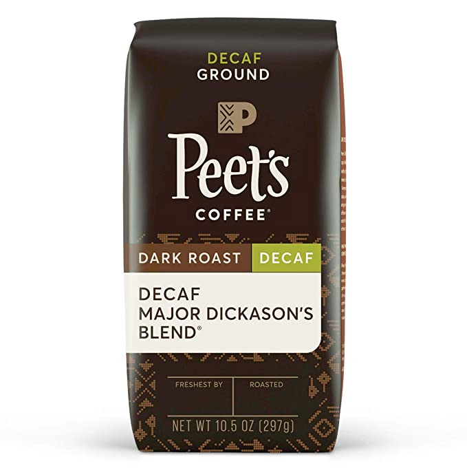 Peet's Coffee, Decaf Major Dickason's Blend - Dark Roast Decaffeinated