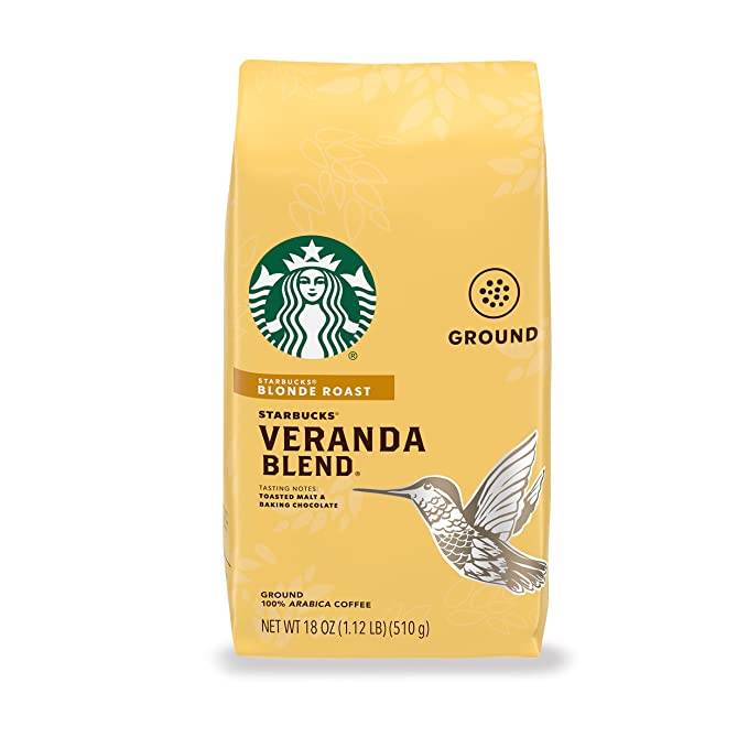 Starbucks Blonde Roast Ground Coffee — Veranda Blend — 100% Arabica —