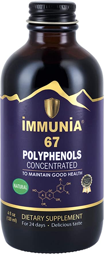 Immunia 67 polyphenols - Elderberry Concentrate with Wild Blueberry. Antioxidant Supplemen
