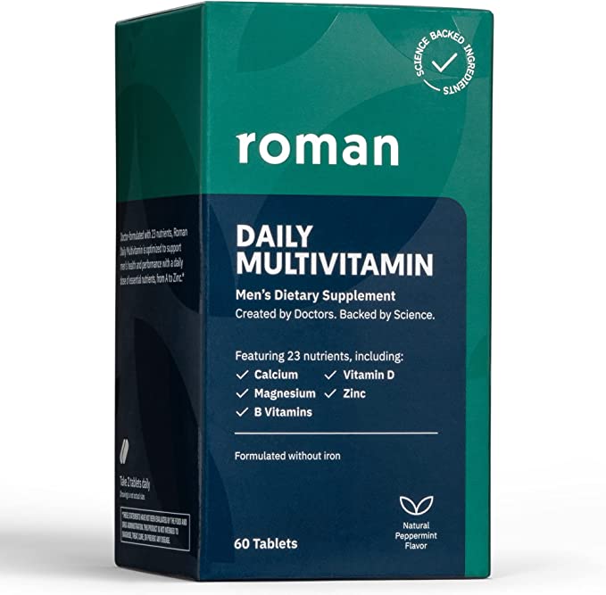 Roman Daily Multivitamin for Men | Supports Physical Activity, Brain + Heart Health