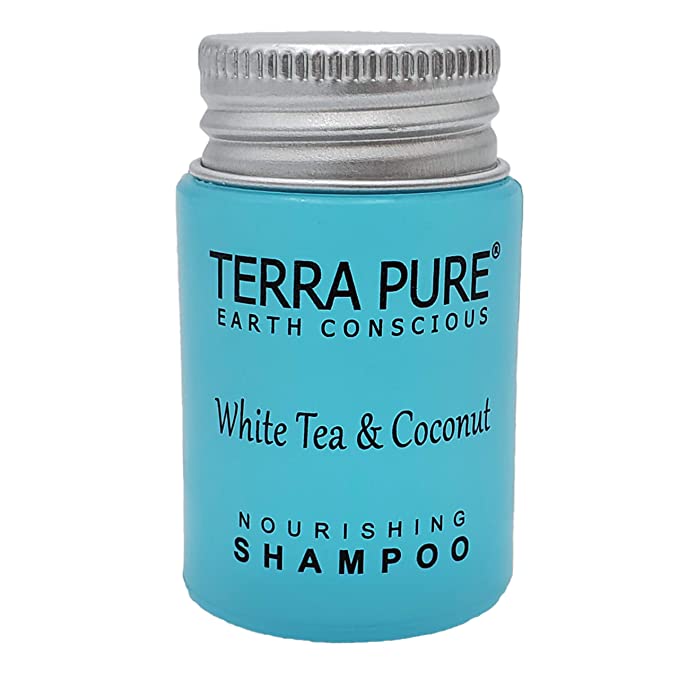 Terra-Pure-White-Tea-&-Coconut-Shampoo,-Travel-Size-Hotel