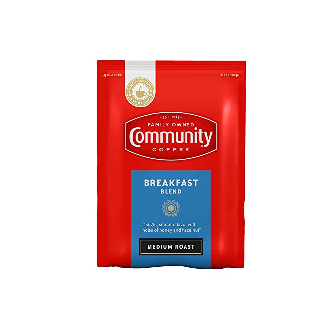 Community Coffee Breakfast Blend, Medium Roast Pre-Measured Coffee Pac