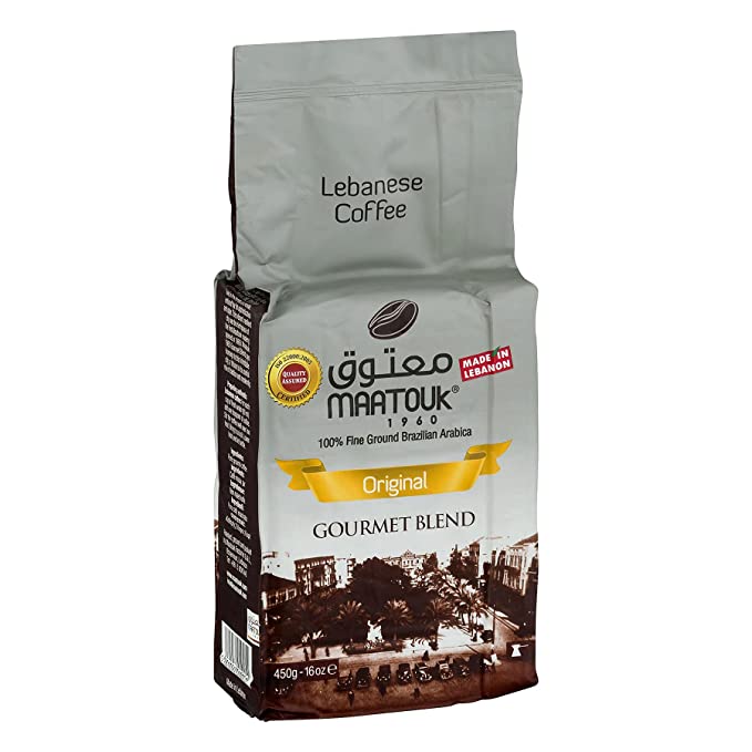 Lebanese Coffee MAATOUK Original Gourmet Blend without Cardamom - 1 Pa