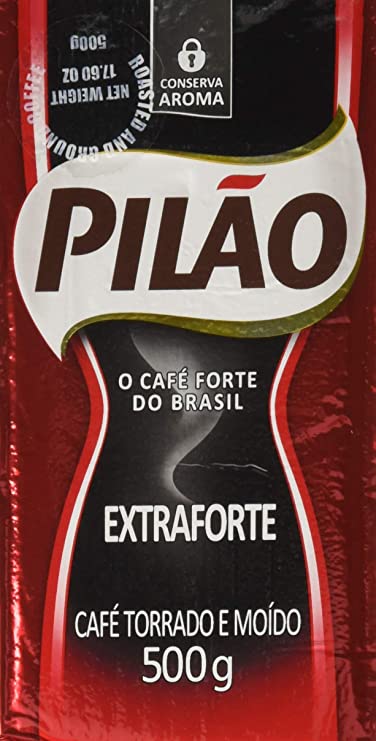 Pilão Extra Strenght Coffee 17.6oz | Café Extra Forte 500g (Pack of 02