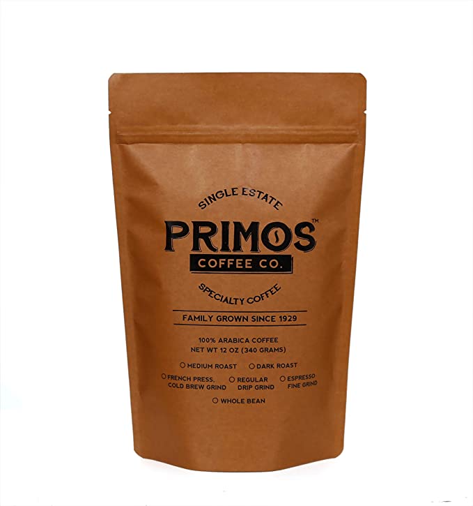 French Press Specialty Coffee, Coarse Ground, Primos Coffee Co (Medium