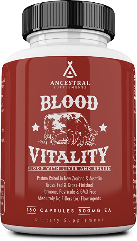 Ancestral Supplements Blood Vitality (w/Blood, Liver, Spleen) — Supports Life Blood, Bioav