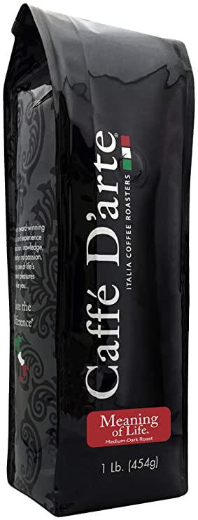 Caffe D'arte Meaning of Life Ground Coffee, 1 Pound