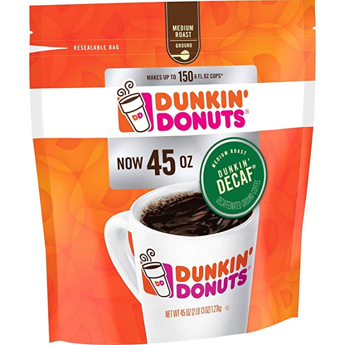 Dunkin' Donuts Original Blend Decaffeinated Ground Coffee (45 oz.)