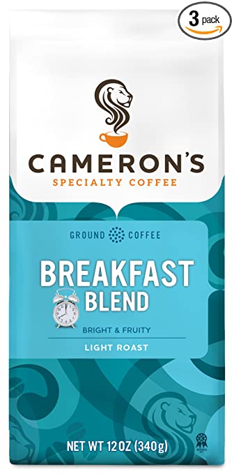 Cameron's Breakfast Blend Ground Coffee, 12 Ounce (Pack of 3)
