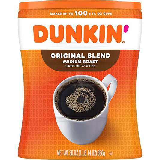 Dunkin' Original Blend Medium Roast Ground Coffee, 30 Ounces