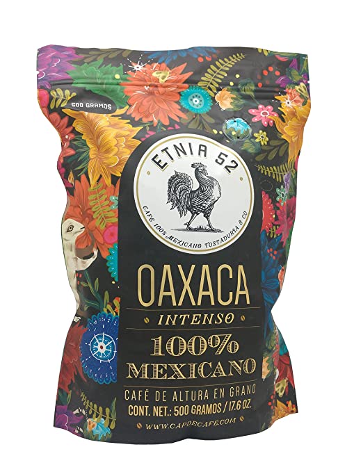 Etnia 52 - Oaxaca (Intenso), Mexican Ground Coffee, 1 lb. or 16 oz, Ko