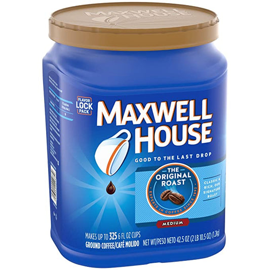 Maxwell House The Original Roast Ground Coffee, 42.5oz (pack of 6)
