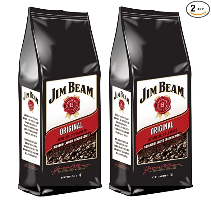 Jim Beam Original Bourbon Flavored Ground Coffee, 2 bags (12 oz ea.)
