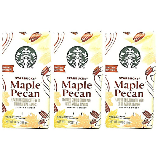 Starbucks Coffee Seasonal Limited Edition Maple Pecan Ground Coffee Pa