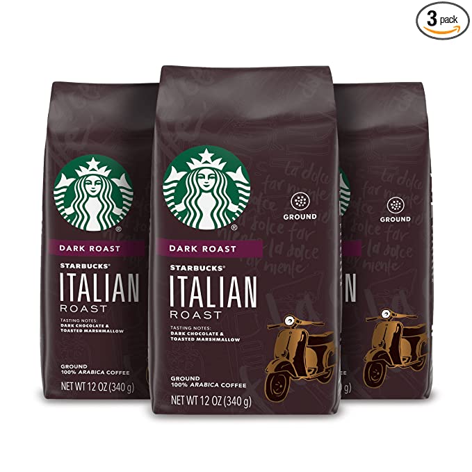 Starbucks Ground Coffee—Dark Roast Coffee—Italian Roast—100% Arabica—3
