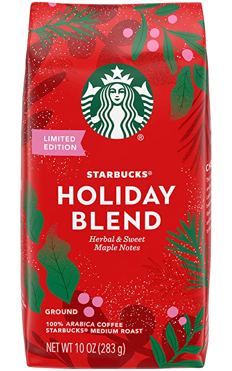 Starbucks Limited Edition Holiday Blend, Medium Roast Ground Coffee, 1
