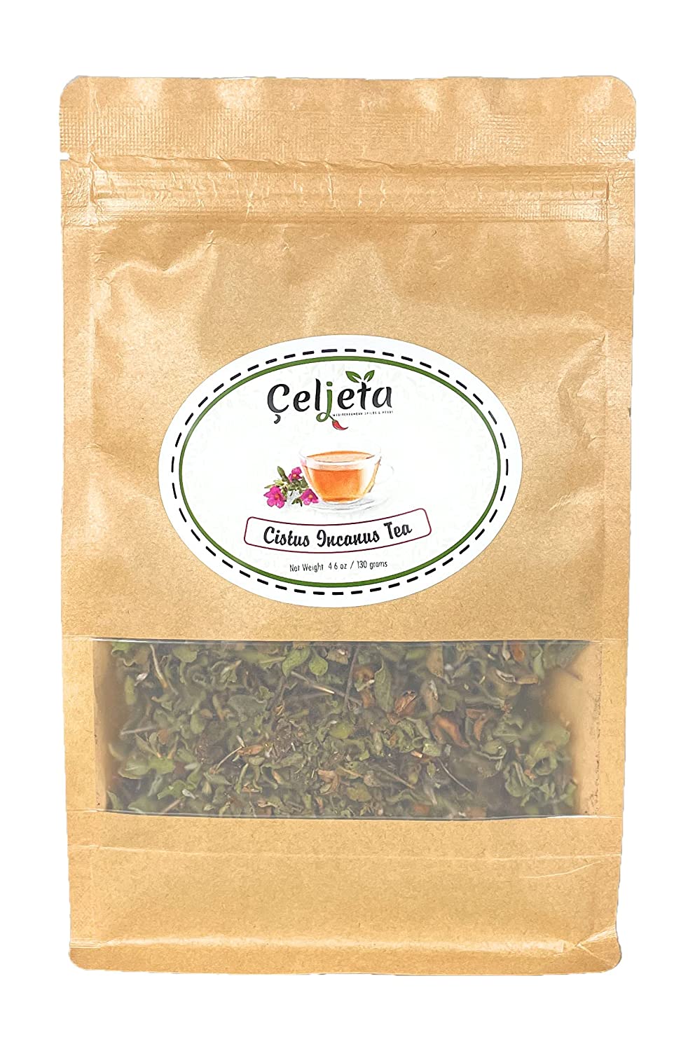 Cistus Incanus Tea Hierba Seca pura sin aditivos recogidos de Wild 100% Organic Cistus incanus