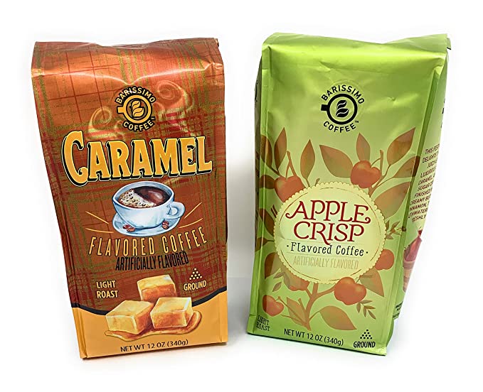 Barissimo Apple Crisp and Caramel Ground Coffee Set, 12 oz each, Pack